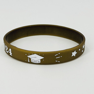 Gran oferta, producción en fábrica, pulsera de silicona, desgaste de eventos, pulseras de goma personalizadas impresas <span class=keywords><strong>para</strong></span> regalo de Graduación - Product Image 5
