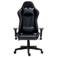 Chaise de jeu en cuir PU avec éclairage LED et haut-parleurs, échantillon gratuit, livraison directe