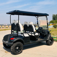 Voiturette de golf chinoise 6 places 4x4 à 4 roues, buggy de golf électrique avec batterie au lithium 48V 72V, 4 places, 6 places, voiturette de golf Club Car