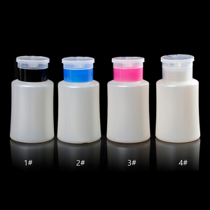 180ml Push Down Pump Dispenser Bottle Empty Makeup Remover <b>Nail</b> Polish Remover Liquid Container - Product Image 4