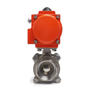 Vanne à bille pneumatique en acier inoxydable haute température personnalisée Chimaco Q611F-16P Conception interne en trois parties pour la libération d'eau - Product Image 1