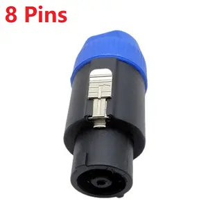 BEIXONN high quality 8 pins Speakon Male Audio Plug Speaker Wire Connector