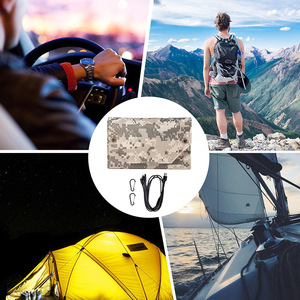 Lan Aoyue 15W Foldable Solar Charger Dual USB <b>5V</b> Outdoor Camping Emergency Power - Product Image 1