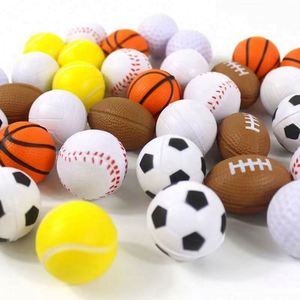 Squeezable Stress 12 <b>Pack</b> Sports Foam Balls Baseball, Basketball, Soccer, Football- Relaxation Gadgets, <b>Fidget</b> Toys, Party - Product Image 3