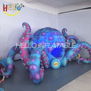 Túnel Inflable de Pulpo con Degradado Azul y Morado Personalizado para Parques Acuáticos y Decoración de Fiestas Temáticas Subacuáticas - Product Image 2