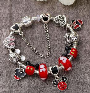 Bracelets à breloques pour enfants mignons, micro, clé, bracelets à breloques pour femmes, bijoux - Product Image 4