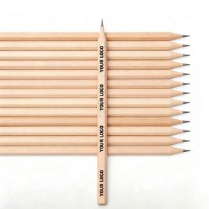 Wholesale Black Simple <b>Gift</b> Modern Wooden HB School Promo <b>Gift</b> Branded Bulk Standard Customized Logo Print Pencils With Eraser - Product Image 1