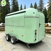 Remorque alimentaire Goeasy personnalisée en fibre de verre et aluminium avec cuisine complète pour entreprise de restauration de rue éco-responsable