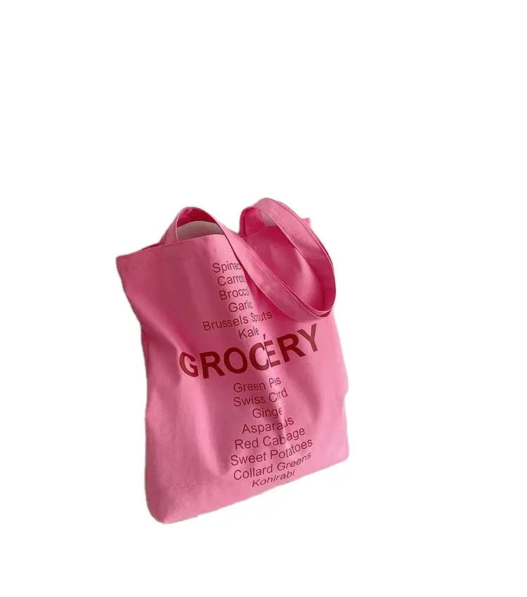 תיק קניות לנשים מודפס בהתאמה אישית תיק בד ממוחזר לשימוש חוזר שקיות כותנה