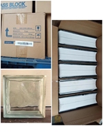 JingHua 240*240*80mm Blok Kaca Bening Berongga Ukuran Besar Desain Modern Berkualitas Tinggi Transmisi Cahaya Tinggi Garansi 1 Tahun