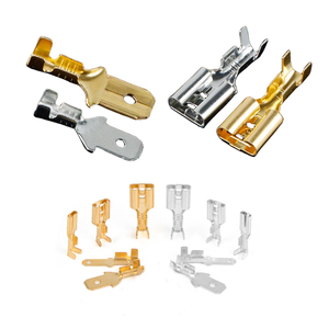 2000 Piezas de Terminales de Compresión de Latón de 6.3 mm, Conector de Resorte Metálico de 6.3 mm, Terminales de Compresión en Frío Hembra y Macho de 6.3 mm - Product Image 3