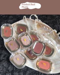 Palette de fards à paupières minéraux rose fumé à faible saturation, effet scintillant, couleurs nudes délicates et transparentes pour les tons de peau clairs et foncés, marque privée - Product Image 6