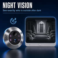 WiFi Video Door Phone 1080P HD Day/Night Auto Switch Night Vision USB Powered Easy Installation CameraTuya