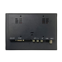 Moniteur tactile industriel étanche de 8 pouces 16:9, capacitif, entrée VGA AV BNC USB, nouveau produit