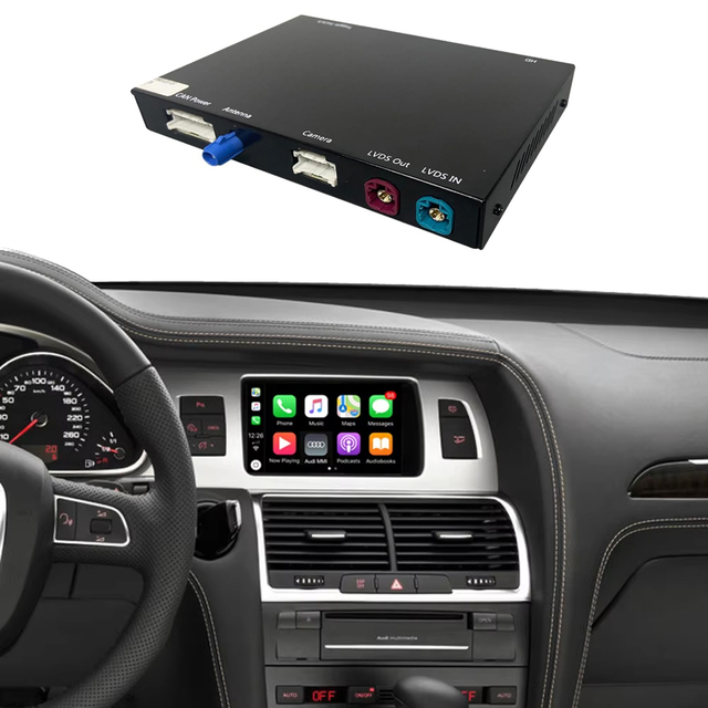 Road Top MMI System Multimedia Carplay Decoder Box Interface Wireless Carplay Android Auto Decoder for Audi Q7 (2010 - 2015)