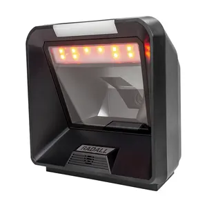 RD-2080 Flatbed डेस्कटॉप के लिए बार कोड रीडर दुकान 2D QR सर्वदिशात्मक बारकोड स्कैनर