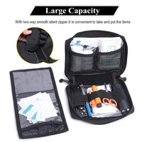 Pochette médicale tactique en nylon 1000D découpée au laser avec fermeture éclair - Sac de rangement utilitaire extérieur EDC