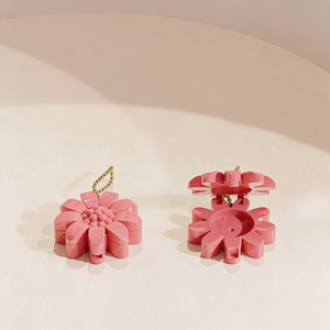Boîte à poudre personnalisée en forme <span class=keywords><strong>de</strong></span> fleur, palette <span class=keywords><strong>de</strong></span> fards à paupières, boîte à blush, étui à baume à lèvres, étui à rouge à lèvres, étui à poudre avec porte-clés, emballage <span class=keywords><strong>de</strong></span> maquillage - Product Image 1