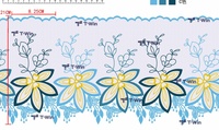 Bandes de guipure, garniture de dentelle, dentelle de Guatémala, garniture de dentelle ecclésiastique, style Insta Fashion, prix abordable, couleur Teal, bandes de broderie