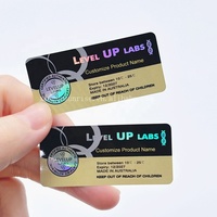 Conception personnalisée 3ml 10ml étiquette de flacon et boîte de plateau avec autocollants d'hologramme