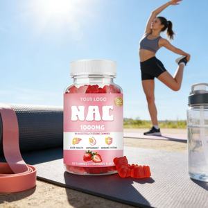 โรงงานผลิต OEM วิตามินกัมมี่ <span class=keywords><strong>NAC</strong></span> รสสตรอว์เบอร์รี อาหารเสริมน-อะซีทิลซิสเทอีน สำหรับสารต้านอนุมูลอิสระและสุขภาพตับ - Product Image 1