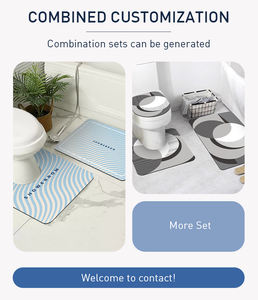 U-HOME גדול כף רגל מובלט תינוק ללא החלקה מטבח, חדר אמבטיה שטיח חדר אמבטיה מחצלת לחדר אמבטיה מחצלת לחדר אמבטיה שטיח - Product Image 6