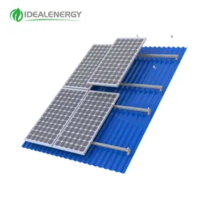 中国供应商太阳能电池板支架金属屋顶安装系统，用于住宅和商业安装
