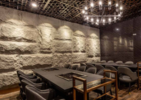 Nouveau produit léger pour l'extérieur, l'extérieur et l'extérieur panneau mural en pierre polyuréthane Faux Rock panneau mural en pierre PU 3d