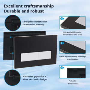 Placa de descarga de doble función con actuador y palanca para cisterna empotrada Sigma UP300 UP320, personalizable, compatible con Geberit - Product Image 2