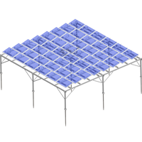 Support de montage au sol solaire agricole en acier galvanisé à chaud ARTSIGN, résistant à la rouille, système de support photovoltaïque agricole réglable