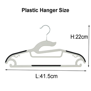 Perchas de plástico multifuncionales antideslizantes para ahorrar espacio, resistentes a la deformación, aptas para bebés y niños - Product Image 3