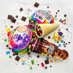 Custom Shape Milk <strong>Chocolate</strong> Ice Cream <strong>Cone</strong> for Egg with Toy-12 Months Shelf Life - Product Image 1