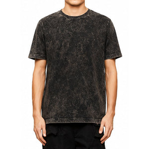 Camisetas de Algodón para Hombre con Lavado Ácido, Calidad Premium, OEM, Precio Bajo al por Mayor, Estilo Casual, Lisas, Oversize, Cuello Redondo - Product Image 1
