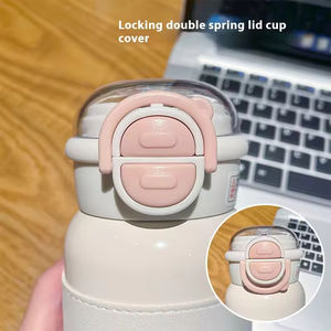 Termo Simple Multicolor de Gran Capacidad con Doble Pared, Base de Succión, Diseño Portátil para Niños, Uso Deportivo, Dibujos Animados - Product Image 3