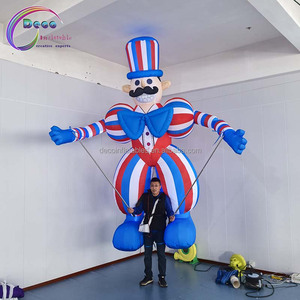 Hopping People kostum tiup balon raksasa maskot Model untuk pesta acara dan promosi dengan Blower iklan tiup - Product Image 1