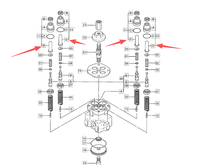 9756137  3051299 Poussoir compatible avec l'excavatrice Hitachi EX125WD-5, pièces de rechange pour machines de construction