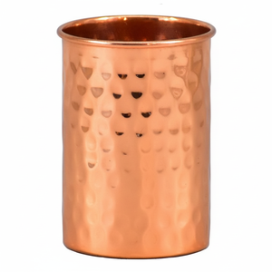 Tasses et verres Julep en cuivre pur martelé Articles de fête en métal pour le vin Soins ayurvédiques et bienfaits pour la santé fabriqués à la main - Product Image 1