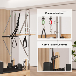 Gimnasio entrenamiento cuerpo equilibrio madera <span class=keywords><strong>Pilates</strong></span> reformador máquina Cadillac reformadores <span class=keywords><strong>Pilates</strong></span> con torre - Product Image 3