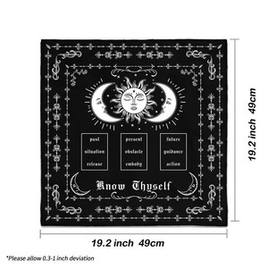Mantel <span class=keywords><strong>de</strong></span> Terciopelo para Tarot con Diseño <span class=keywords><strong>de</strong></span> Mandala y Árbol <span class=keywords><strong>de</strong></span> la Vida, Impermeable, para Adivinación, Cubierta <span class=keywords><strong>de</strong></span> Mesa para Altar, Fabricación OEM/ODM - Product Image 4