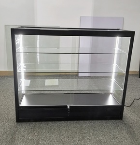 Glass Display Lockable 48 Inch Smoke Shop Counter KD Small Glass Display Case Showcase