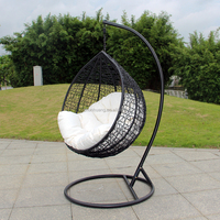 Fauteuil suspendu en rotin pour salon de jardin, hamac, balcon, jardin, avec support, vente en gros, personnalisable