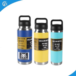 Botella de agua termo de doble pared de acero inoxidable de 600/800/<span class=keywords><strong>1000ml</strong></span>, vaso deportivo reutilizable de boca ancha - Product Image 5
