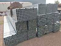 Tubo Cuadrado Galvanizado para Construcción en Exteriores Q235 Q345 ASTM A36 DX51D, Tubo de Acero Galvanizado GI de Guangdong, 60-275g de Zinc