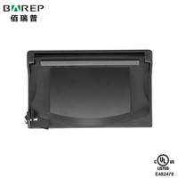 2025 Offre Spéciale couvercle de plaque d'interrupteur de lumière en plastique/résistant aux intempéries/protecteur de prise extérieure extérieur, cadre noir prise noir