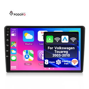Autoradio Podofo 9'' 4+64G Qualcomm 8 Core per <span class=keywords><strong>Volkswagen</strong></span> Touareg 2003-2010 con <span class=keywords><strong>CarPlay</strong></span>/Android Auto Wireless, WiFi 4G, Vendita all'Ingrosso OEM - Product Image 1