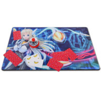 Tapis de souris gaming RVB en tissu et caoutchouc, personnalisable pour jeux de cartes, vente chaude