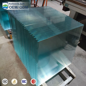 Panneau mural acoustique en verre trempé personnalisé, verre flotté de sécurité transparent, fabrication pour villa, bureau et espace commercial - Product Image 2