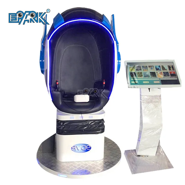 Theme Park Equipment 9d Vr Game Console Simulator Virtual Reality Arcade Game Console Single Egg Chair