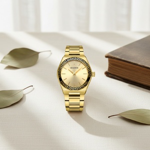 Mejor Proveedor de Relojes, Diseñador OEM, Reloj de Cuarzo Personalizado de Acero Inoxidable de Lujo para Hombre, Patrón Árabe Único, 5BAR, Moda Ejecutiva - Product Image 1