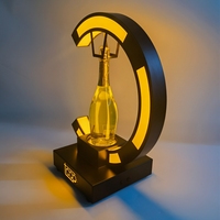 Usine Oem personnalisé Led illuminé acrylique présentateur de bouteille de Champagne supports d'affichage pour Bar discothèque bouteille Glorifier